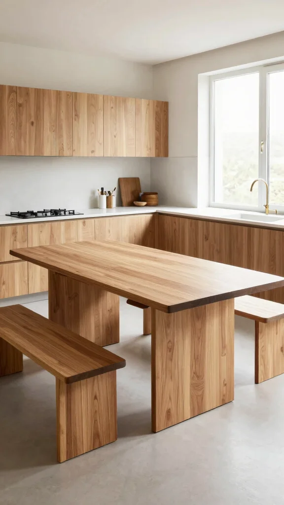 12 Kitchen Ideas Without Upper Cabinets That Feel Open and Modern - 4. Incorporate Multi-Functional Furniture 1