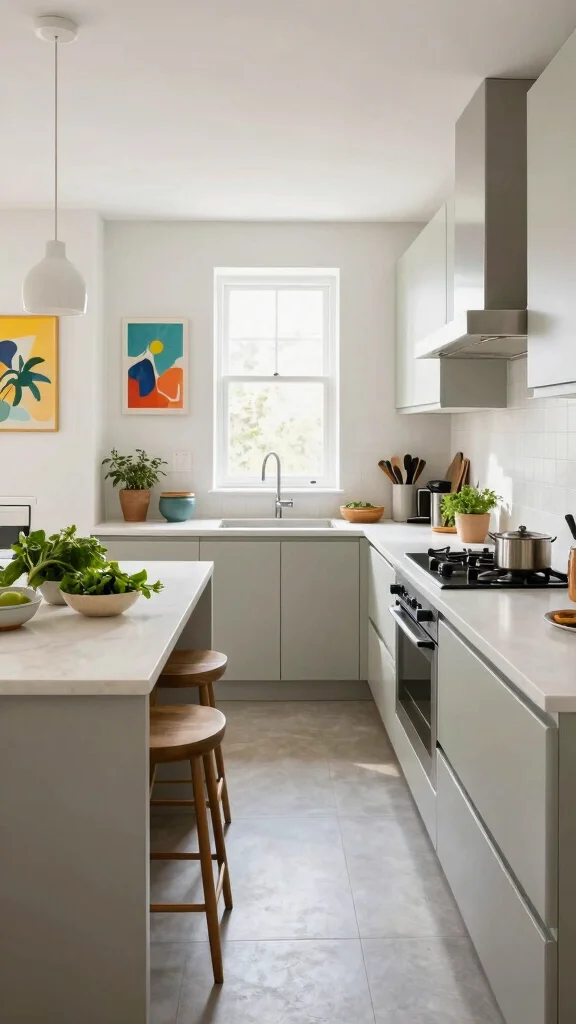 12 Kitchen Layout Ideas With an Island for Better Flow and Function - 2. Galley Kitchen with an Island 1