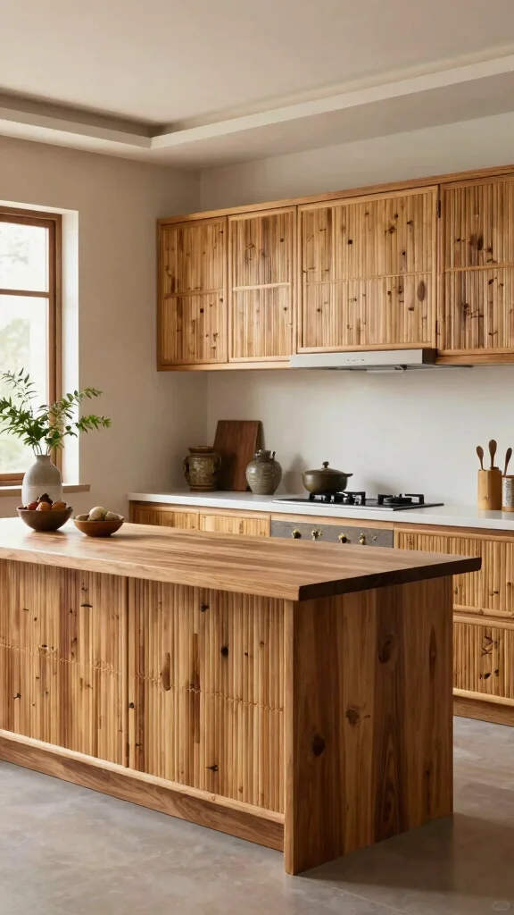 12 Kitchen Layout Ideas With an Island for Better Flow and Function - 8. Asian-Inspired Kitchen with Island 1