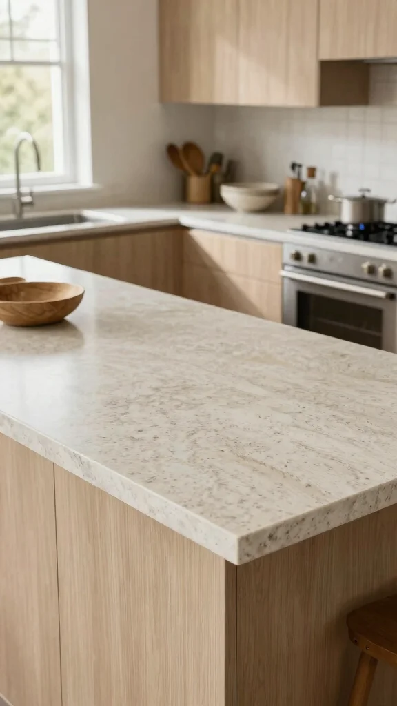 12 Kitchen Quartz Countertop Ideas That Look Stunning and Last - 6. Textured Finishes for Depth 1