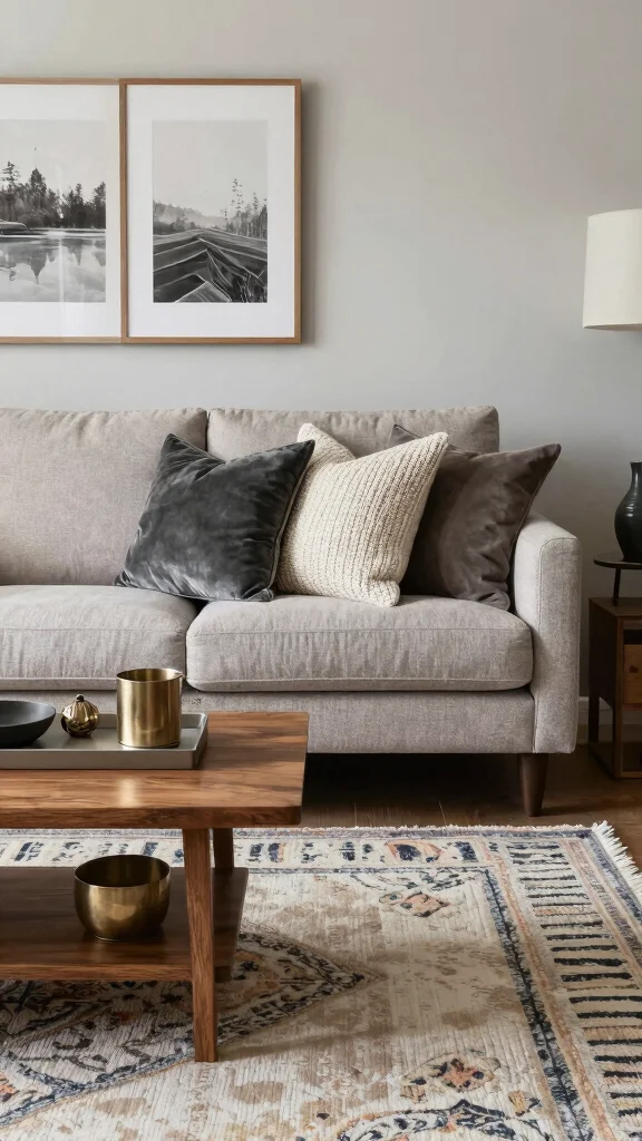 12 Living Room Furniture Arrangement Ideas That Actually Work - 12. Layered Textures 1