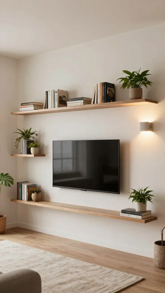 12 Living Room Furniture Arrangement Ideas That Actually Work - 4. Wall-Mounted Solutions 1