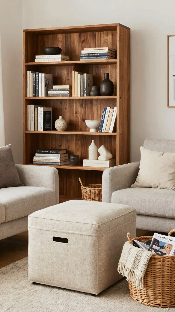 12 Living Room Furniture Ideas That Make Any Space Look Finished - 8. Stylish Storage Solutions 1