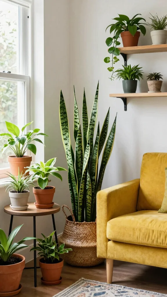 12 Living Room Furniture Ideas That Make Any Space Look Finished - 9. Plant Accents 1