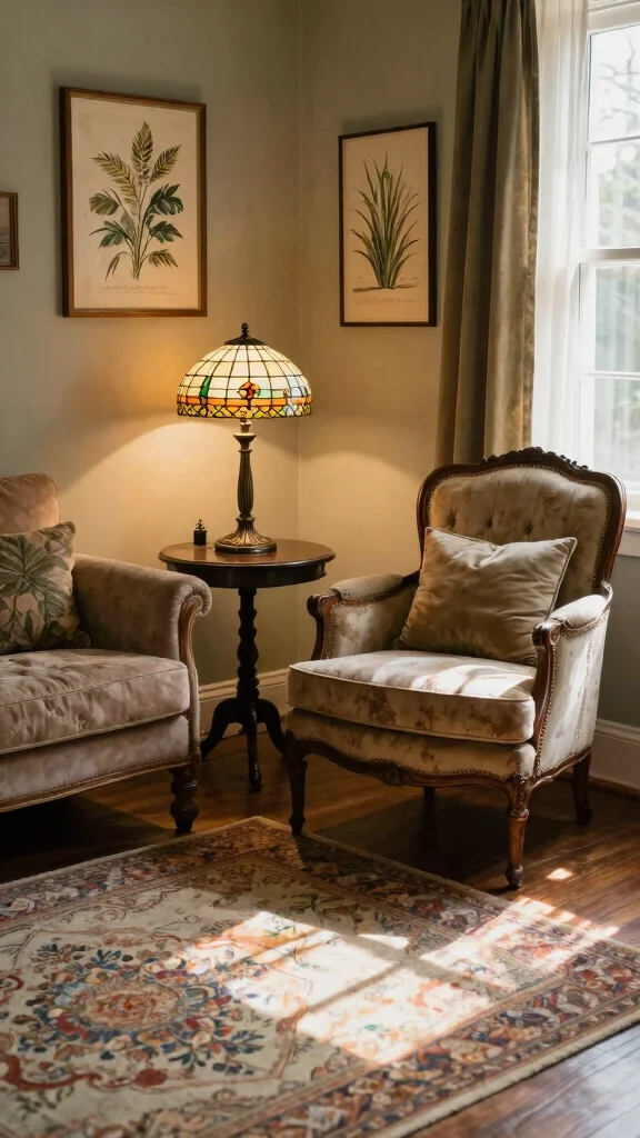 12 Living Room Lamp Ideas That Add Style Beyond Just Light - 3. Vintage-Inspired Lamps 1