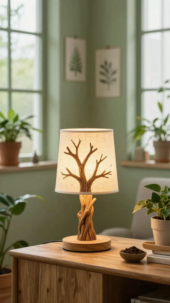 12 Living Room Lamp Ideas That Add Style Beyond Just Light - 4. Nature-Inspired Designs 1