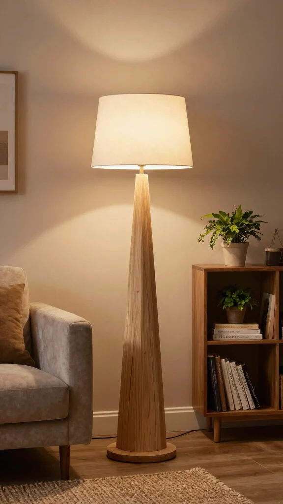 12 Living Room Lighting Design Ideas for Every Mood and Style - 2. Floor Lamps with a Twist 1