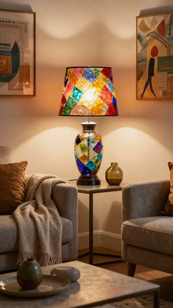 12 Living Room Lighting Design Ideas for Every Mood and Style - 5. Table Lamps as Decor Statements 1