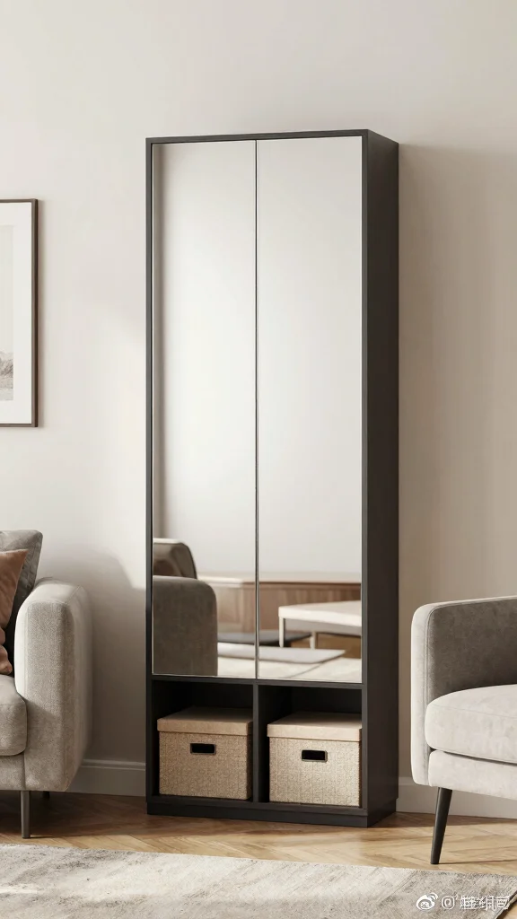 12 Living Room Mirror Ideas That Add Light and the Illusion of Space - 10. Multi-Functional Mirrors 1