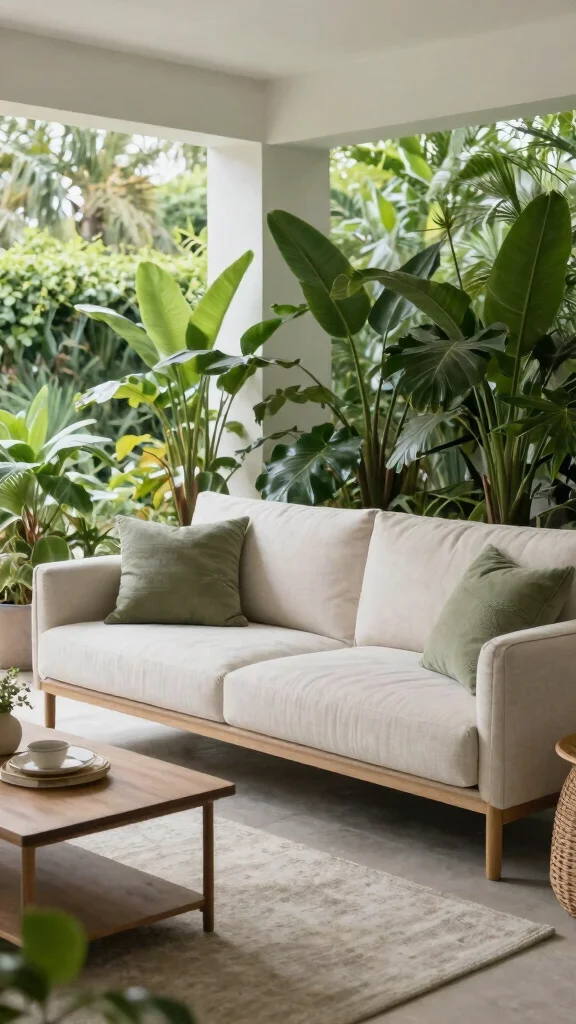 12 Living Room Sofa Design Ideas for a Modern and Cozy Home - 10. Outdoor-Style Indoor Sofas 1