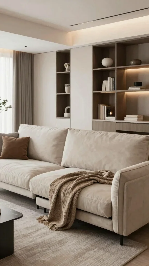 12 Living Room Sofa Design Ideas for a Modern and Cozy Home - 5. Multifunctional Sofa Designs 1