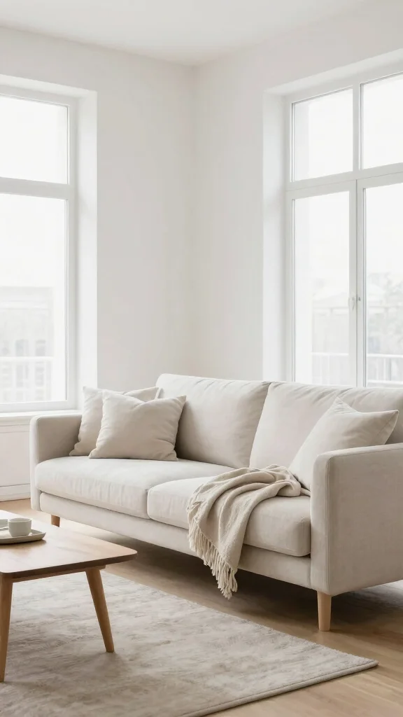 12 Living Room Sofa Design Ideas for a Modern and Cozy Home - 8. Scandinavian Simplicity 1