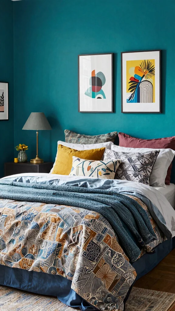 13 Bedroom Furniture Ideas for Every Style and Room Size - 11. Creative Use of Color and Patterns 1