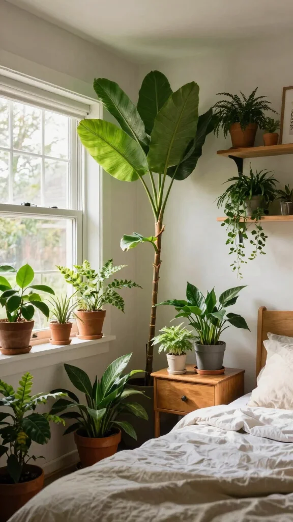 13 Bedroom Furniture Ideas for Every Style and Room Size - 12. Incorporating Plants for Natural Touch 1