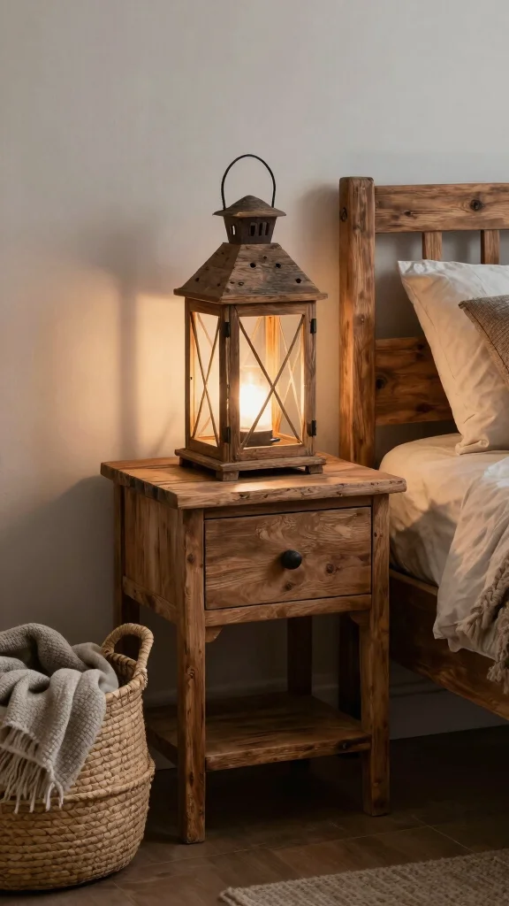 13 Bedroom Lamp Ideas for Cozy, Layered Lighting - 10. Rustic Lantern-Style Lamps 1