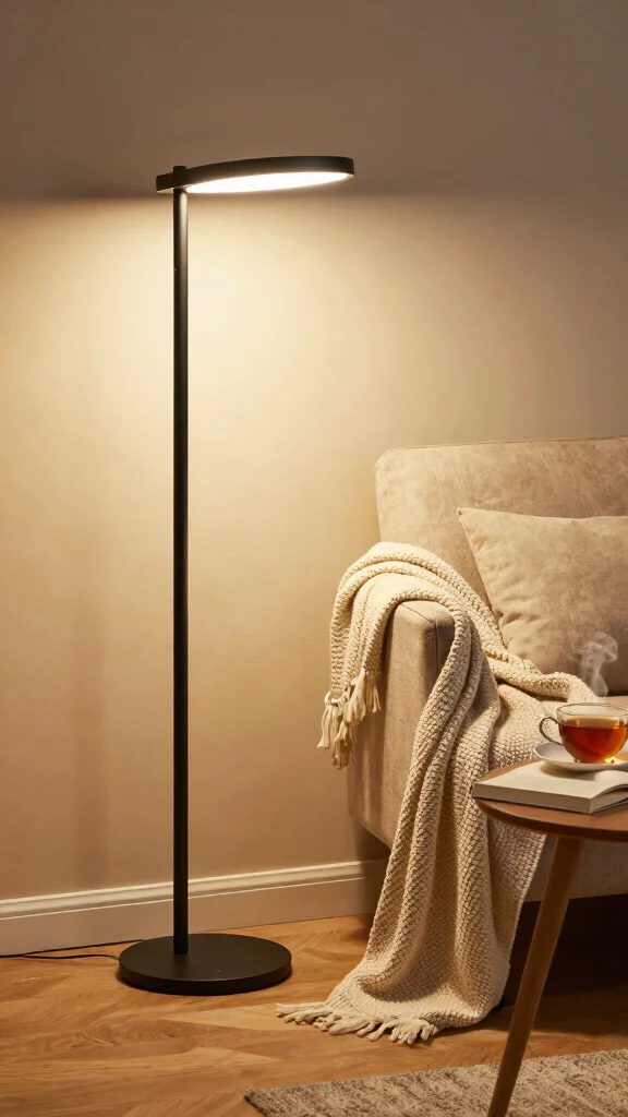 13 Bedroom Lamp Ideas for Cozy, Layered Lighting - 4. LED Floor Lamps with Dimmer Options 1