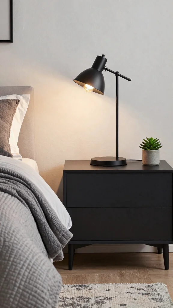 13 Bedroom Lamp Ideas for Cozy, Layered Lighting - 7. Industrial-Style Desk Lamps 1