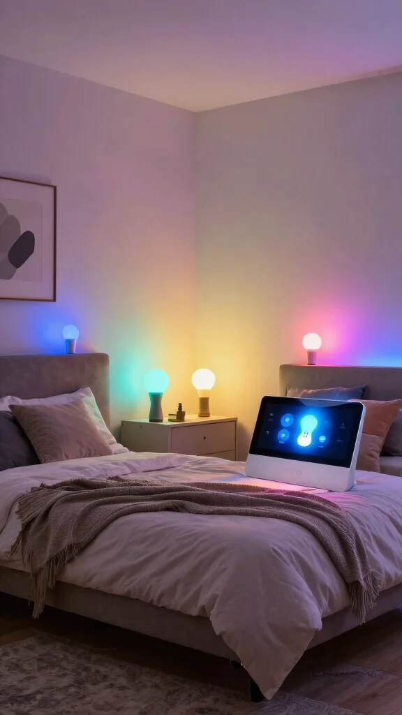 13 Bedroom Lighting Ideas That Layer Ambiance and Function - 13. Smart Lighting Solutions 1