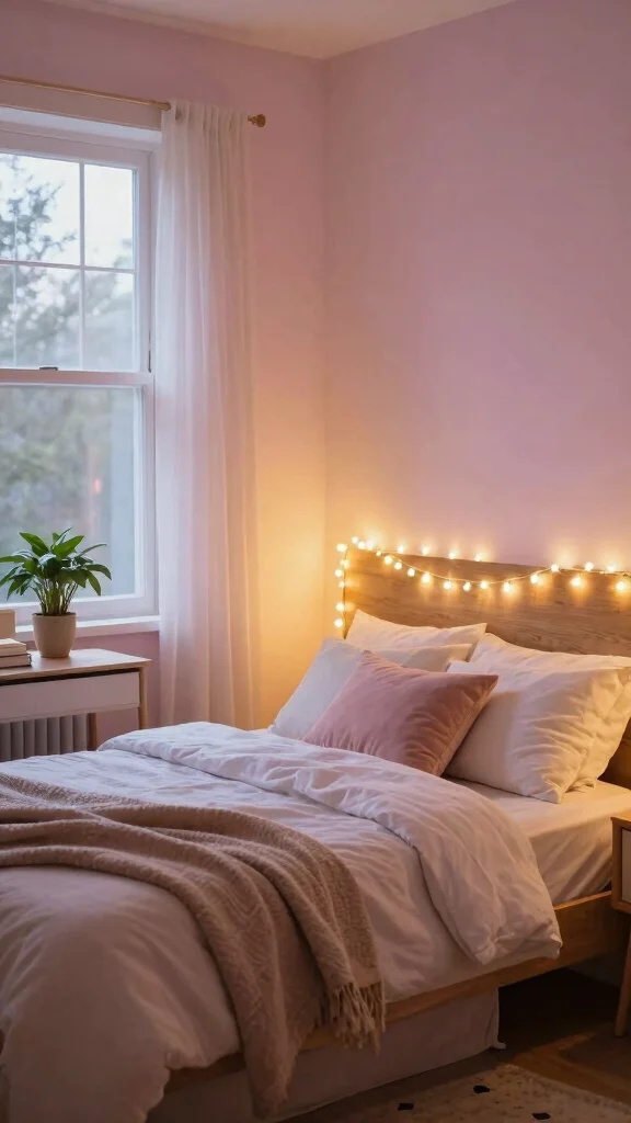 13 Bedroom Lighting Ideas That Layer Ambiance and Function - 5. String Lights for a Magical Touch 1