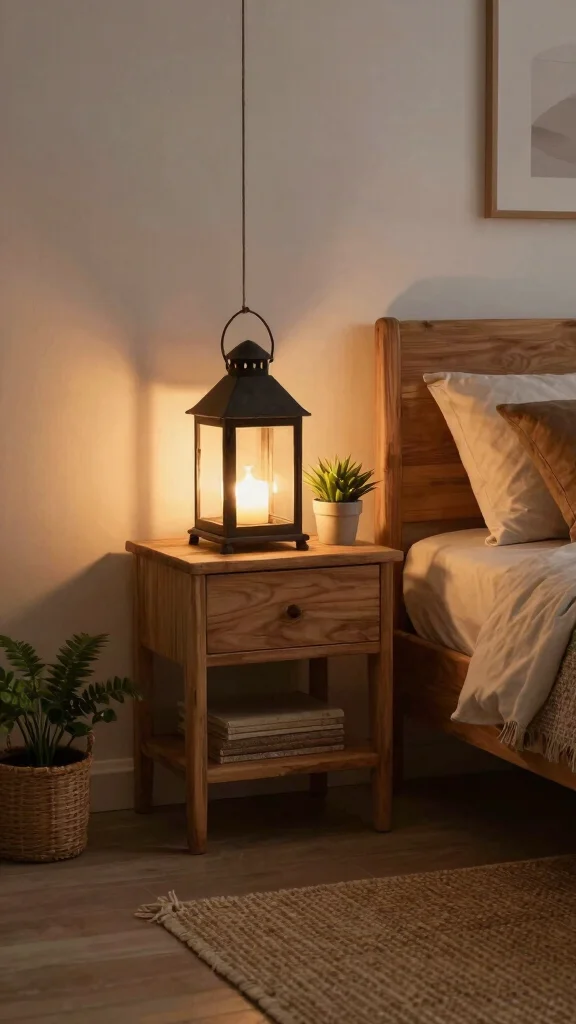 13 Bedroom Lighting Ideas That Layer Ambiance and Function - 7. Lanterns for Soft Lighting 1