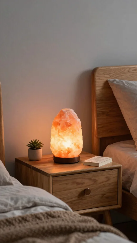13 Bedroom Lighting Ideas That Layer Ambiance and Function - 8. Himalayan Salt Lamps 1