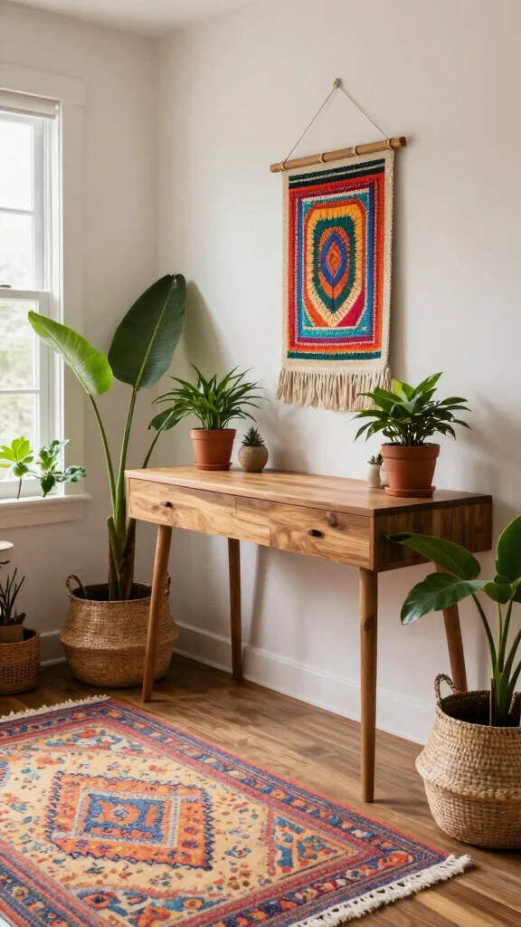 13 Bedroom Vanity Ideas for a Glam and Functional Beauty Space - 4. Modern Meets Boho 1