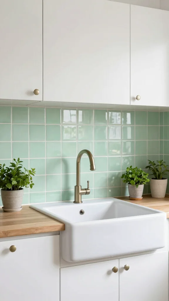 13 Kitchen Backsplash Ideas That Look Perfect With White Cabinets - 2. Soft Pastel Hues 1