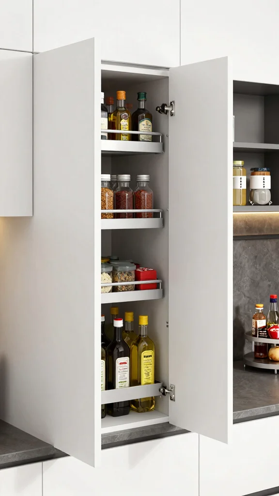 13 Kitchen Cabinet Ideas for Storage, Style, and a Fresh New Look - 4. Hidden Cabinet Storage: Conceal and Organize 1