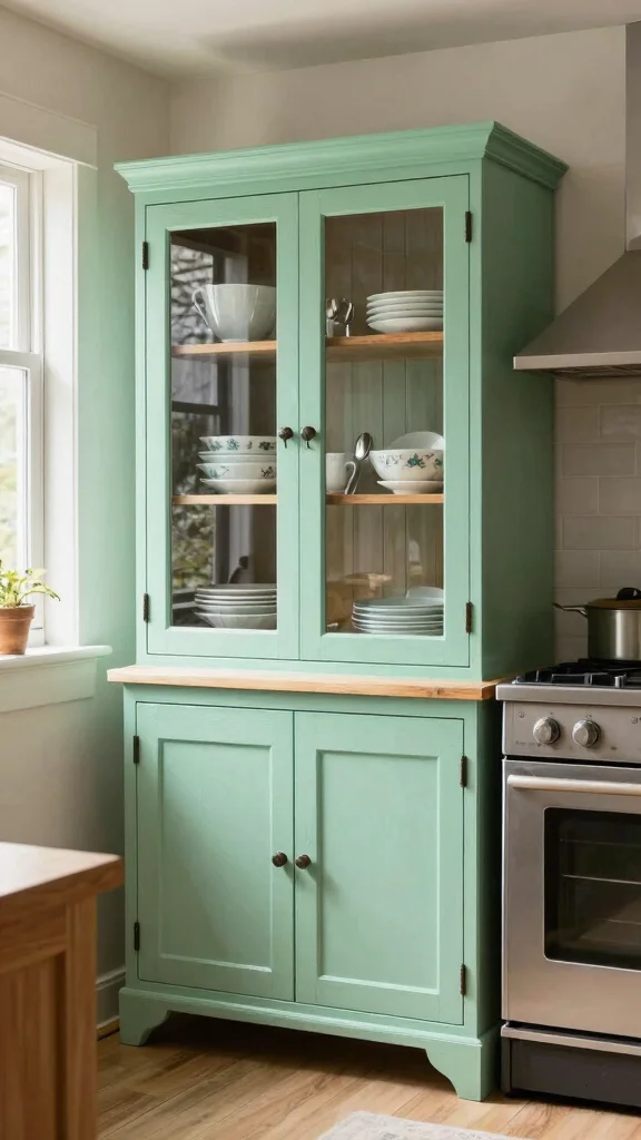 13 Kitchen Cabinet Ideas for Storage, Style, and a Fresh New Look - 5. Vintage Charm: Antique Cabinet Finds 1
