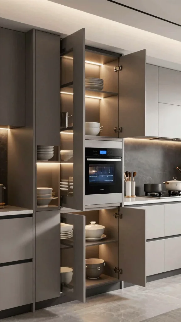 13 Kitchen Cabinet Ideas for Storage, Style, and a Fresh New Look - 9. Smart Technology: Cabinet Innovations 1