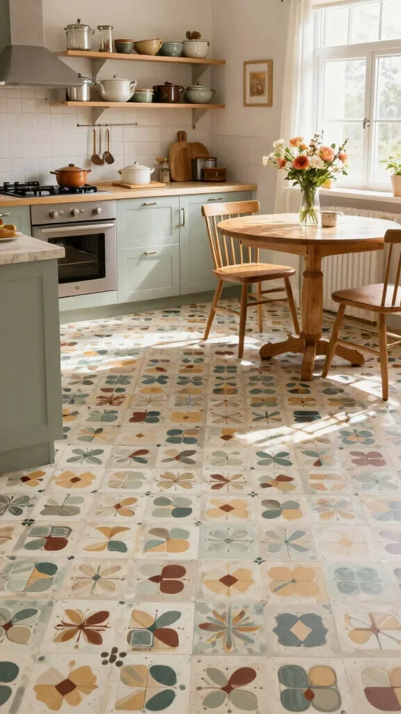 13 Kitchen Flooring Inspirations for Every Budget and Design Style - 10. Linoleum: Eco-Friendly and Vintage 1