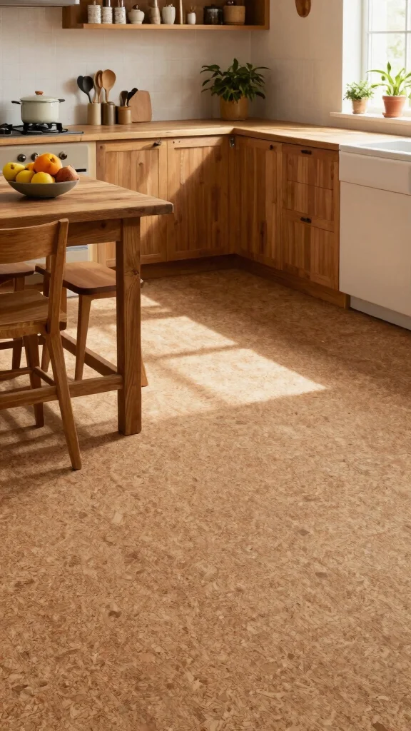 13 Kitchen Flooring Inspirations for Every Budget and Design Style - 3. Cork: Comfort Underfoot 1