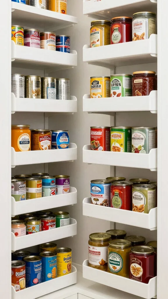 13 Kitchen Pantry Organization Ideas for a Neat, Easy-to-Use Space - 6. Utilize Tiered Storage Solutions 1