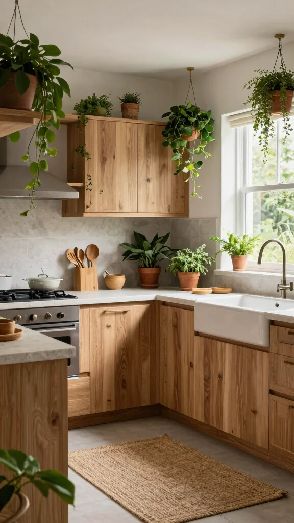 13 Kitchen Remodeling Ideas for a Fresh, Functional Space - 6. Biophilic Design Elements 1