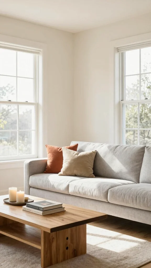 13 Living Room Paint Color Ideas for a Fresh, Pulled-Together Look - 13. Light Cream 1