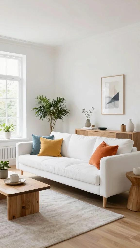 13 Living Room Paint Color Ideas for a Fresh, Pulled-Together Look - 9. Classic White 1