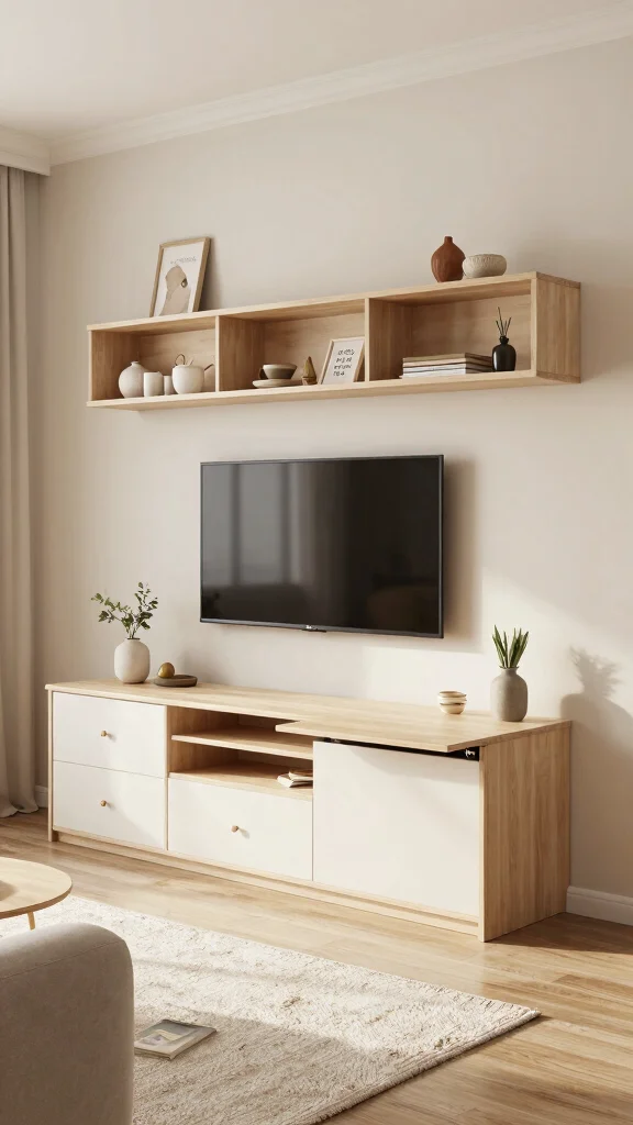 13 Living Room TV Unit Design Ideas That Look Built-In and Polished - 5. Multi-Functional Units 1