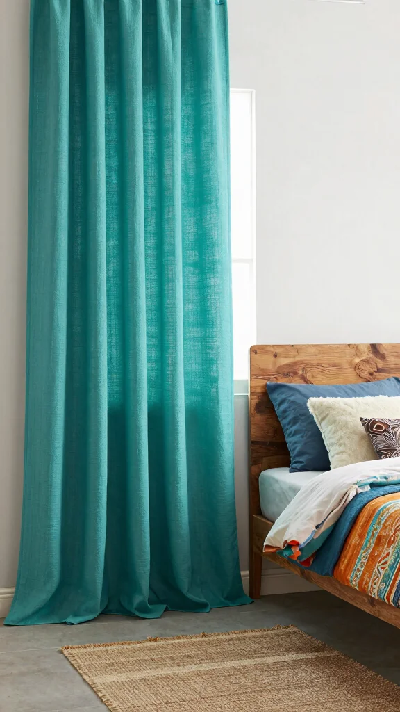 14 Bedroom Curtain Ideas for Privacy, Light, and Soft Style - 2. Recycled Cotton Curtains for Sustainability 1