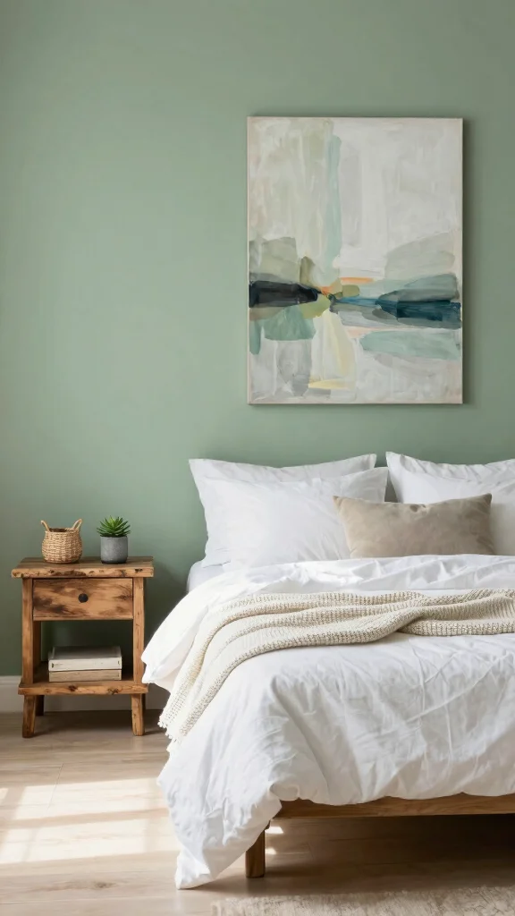 14 Bedroom Paint Colors That Interior Designers Love in 2026 - 1. Tranquil Sage Green 1