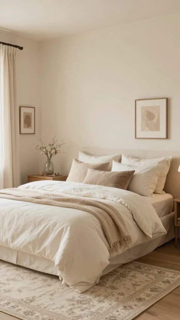 14 Bedroom Paint Colors That Interior Designers Love in 2026 - 13. Gentle Cream 1