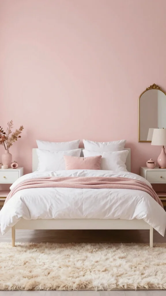 14 Bedroom Paint Colors That Interior Designers Love in 2026 - 4. Soft Blush Pink 1