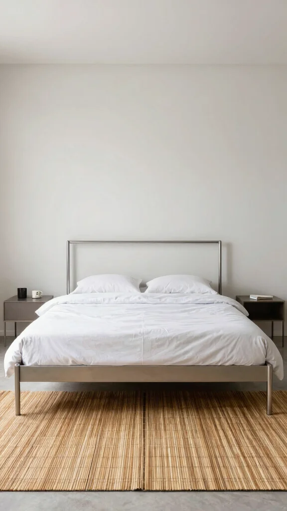 14 Bedroom Rug Ideas That Anchor the Bed and Define the Space - 11. Bamboo Area Rugs for a Modern Touch 1