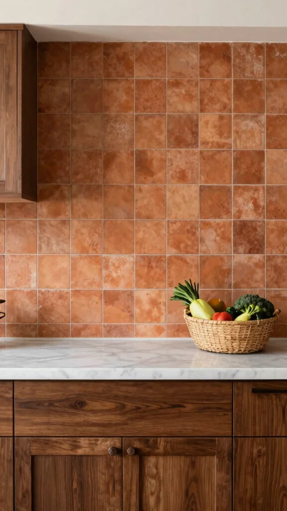 14 Kitchen Backsplash Ideas for Every Style From Classic to Bold - 11. Terra Cotta Tiles 1