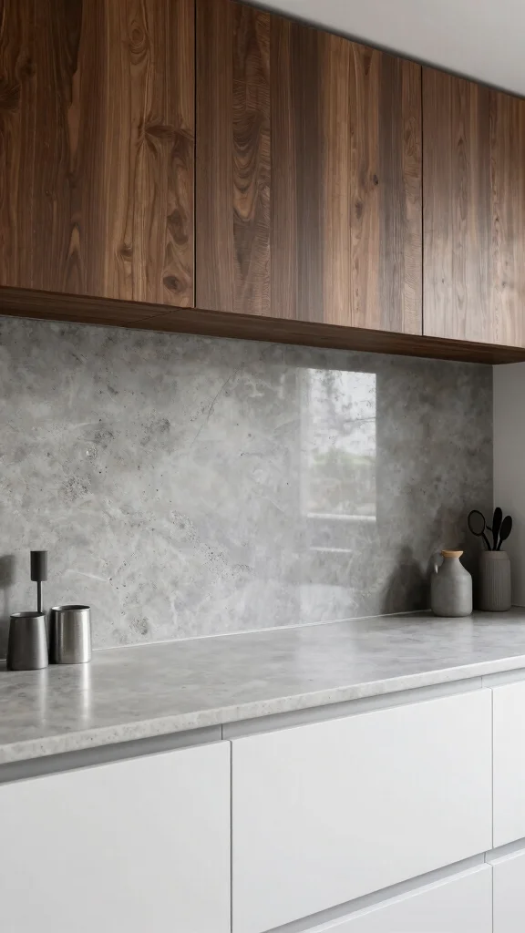 14 Kitchen Backsplash Ideas for Every Style From Classic to Bold - 13. Concrete Backsplash 1