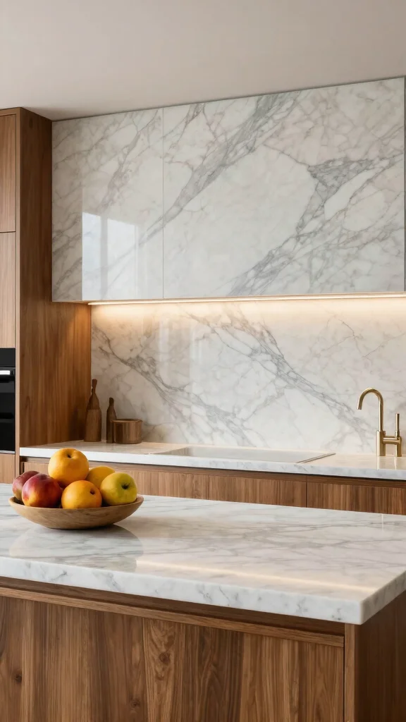 14 Kitchen Backsplash Ideas for Every Style From Classic to Bold - 2. Natural Stone Slabs 1