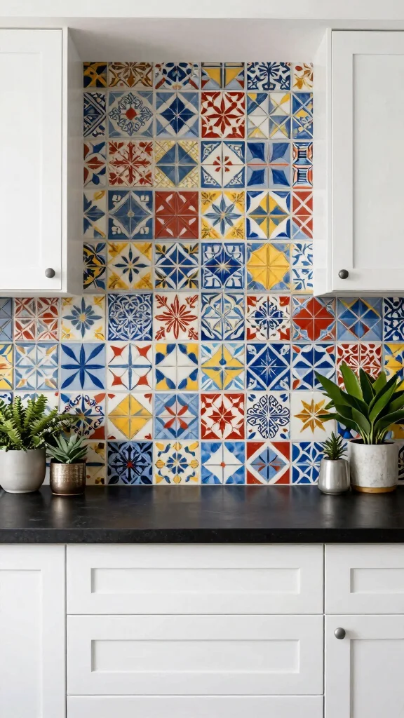 14 Kitchen Backsplash Ideas for Every Style From Classic to Bold - 5. Cement Tiles 1
