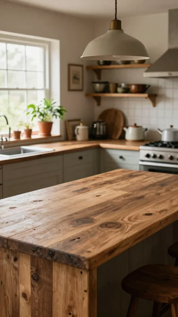 14 Kitchen Countertop Ideas for Every Style and Budget - 1. Reclaimed Wood Countertops 1