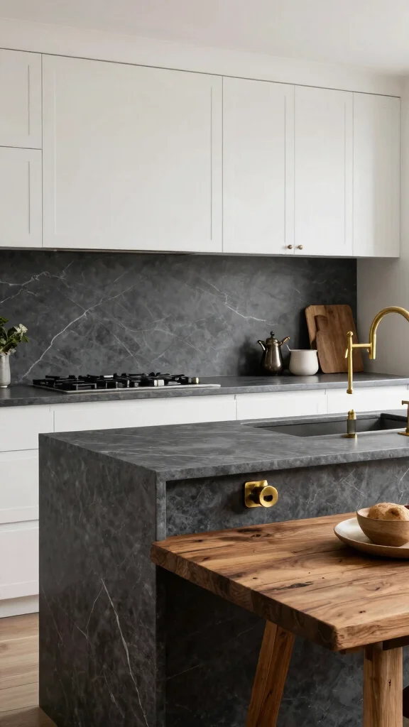 14 Kitchen Countertop Ideas for Every Style and Budget - 6. Soapstone Countertops 1