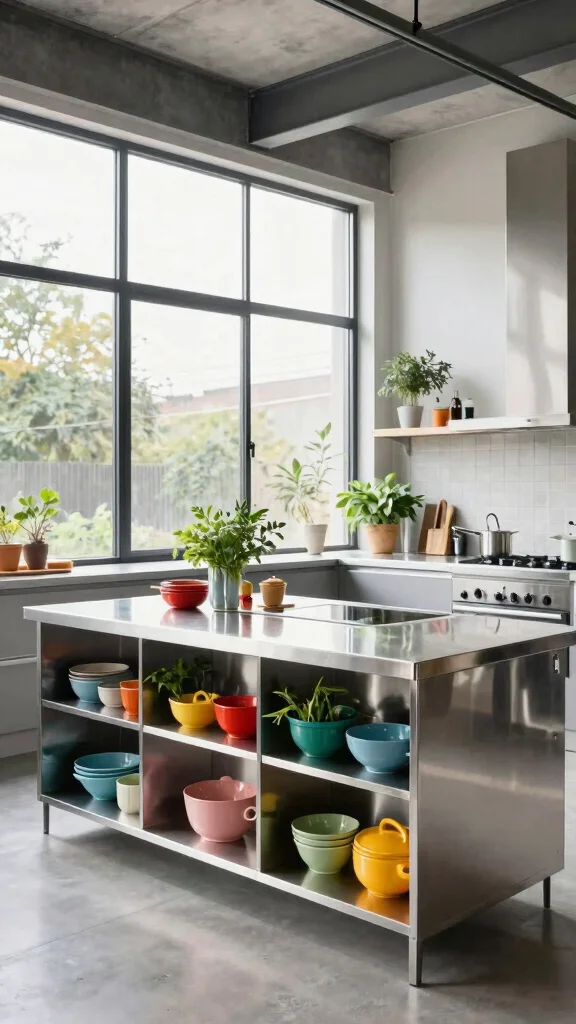 14 Kitchen Countertop Ideas for Every Style and Budget - 7. Stainless Steel Countertops 1