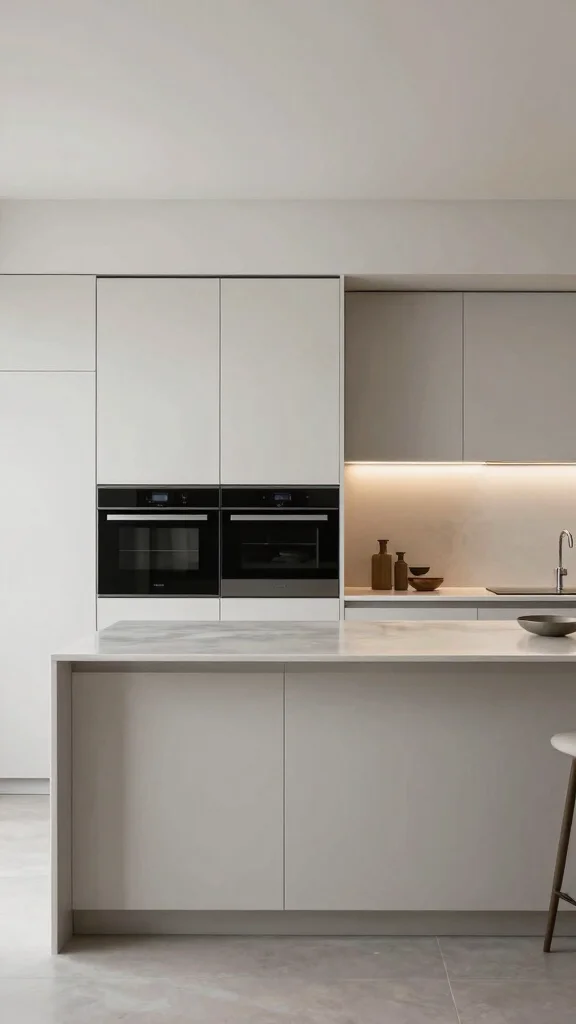 14 Kitchen Island Ideas for Extra Storage, Seating, and Style - 14. Minimalist Islands with Hidden Appliances 1